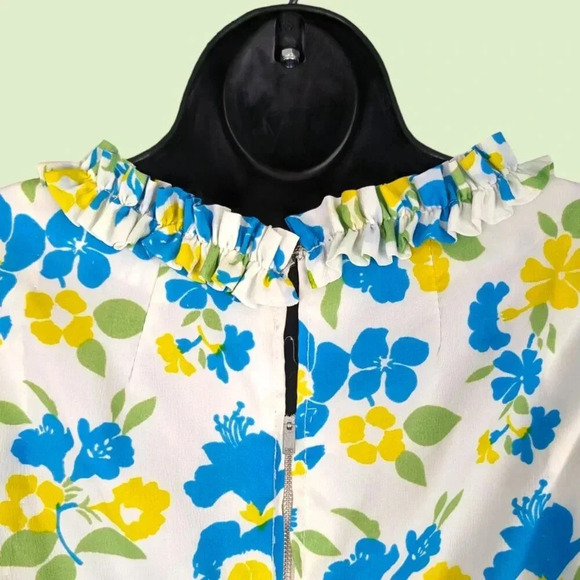 Handmade Sleeveless Floral Vintage Dress - Picture 6 of 11